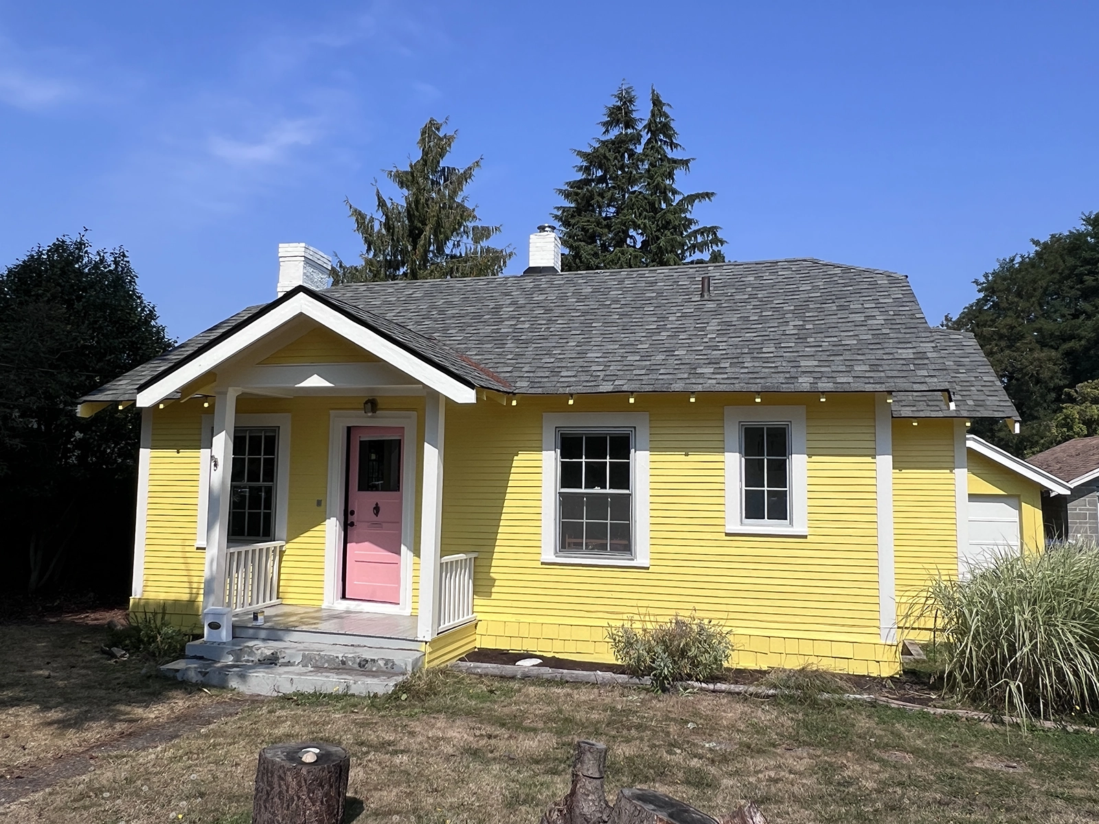 Cornwall neighborhood exterior house painting — historic home restored