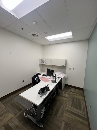 After repaint—Sunnyland commercial office with updated interior color scheme.