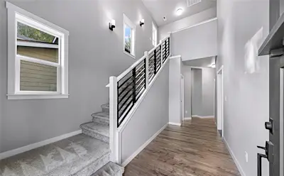 Cordata neighborhood interior repaint — walls, ceiling, and trim.