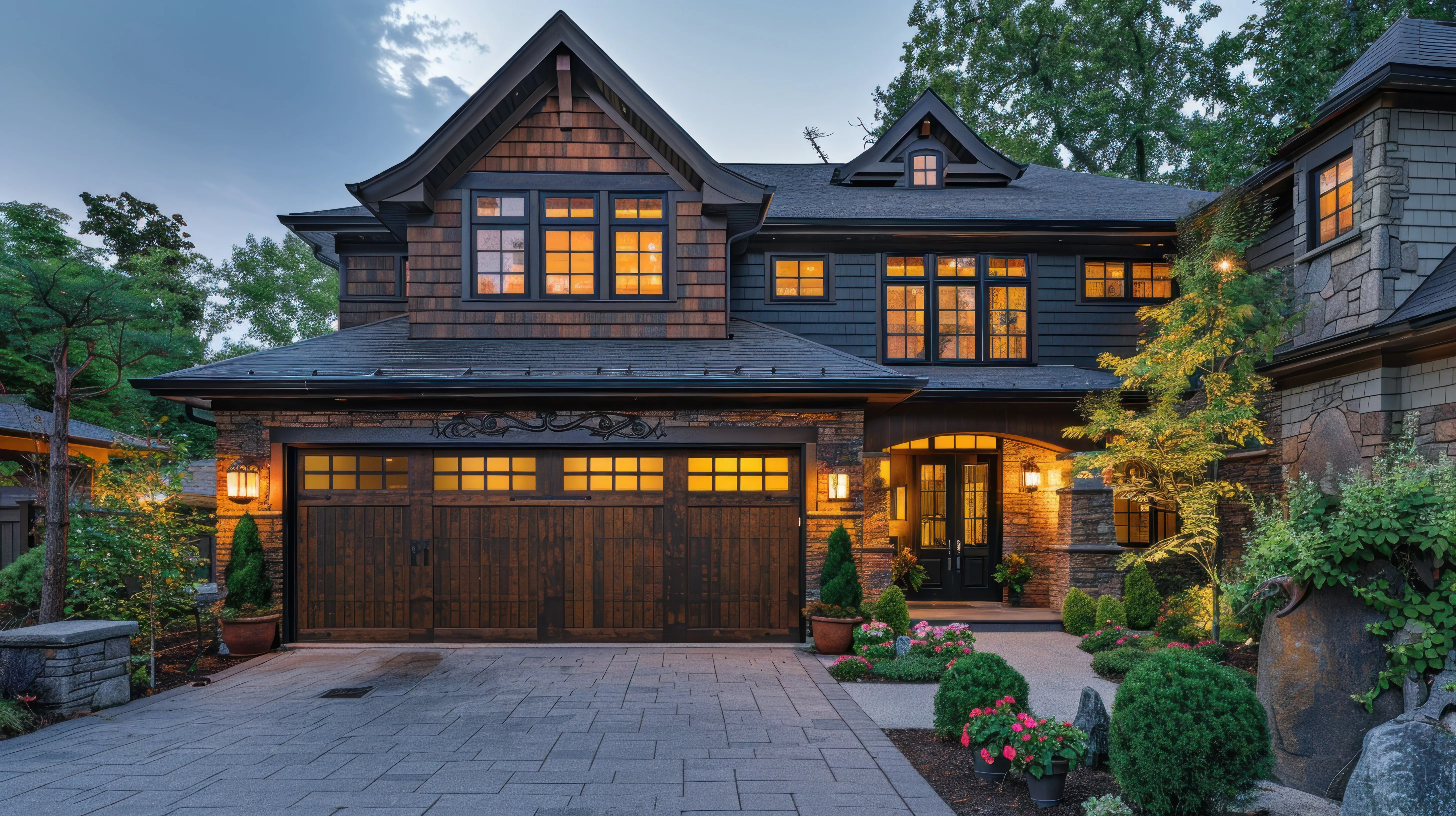 Cedar siding staining project showing high-quality finishes and professional work